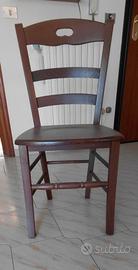 sedia singola in legno