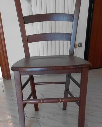 sedia singola in legno