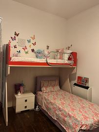 Letot castello + letto singolo contenitore
