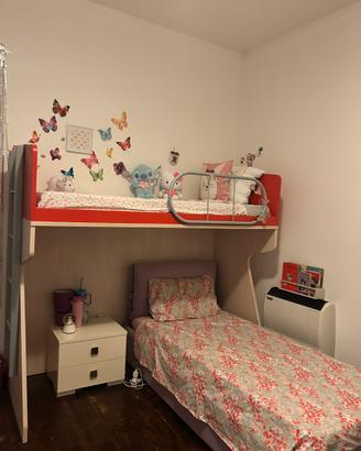 Letot castello + letto singolo contenitore