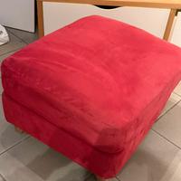 Pouf colore rosso bordeaux