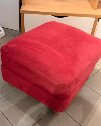 Pouf colore rosso bordeaux