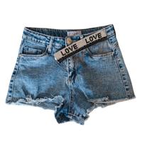 Shorts jeans bambina 10 anni "Pink Rabbit"