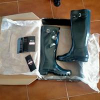 STIVALI HUNTER ORIGINAL TALL GLOSS blue navy n 38