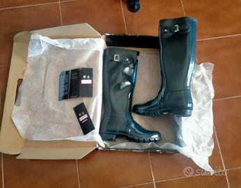 STIVALI HUNTER ORIGINAL TALL GLOSS blue navy n 38