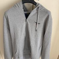 Felpa Esercito con Zip L