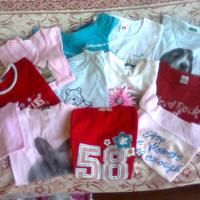 Stock T-Shirt ragazza, dai 6 ai 12 anni, in cotone