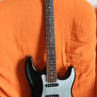 Squier Stratocaster Standard Black & Chrome MOD