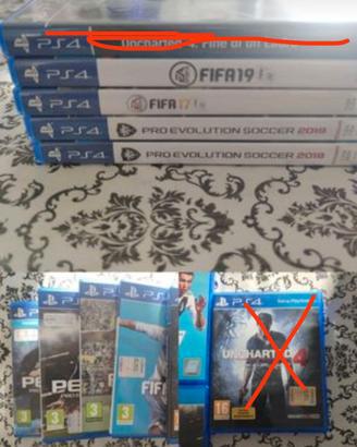 Gioco PS4 Pes 2018 e 2019 Fifa 2017