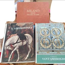 Milano x3 libri Stampe Ambrosiana Sant'Ambrogio