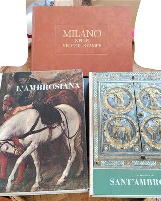 Milano x3 libri Stampe Ambrosiana Sant'Ambrogio