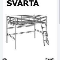 letto soppalco ikea svarta Queen size