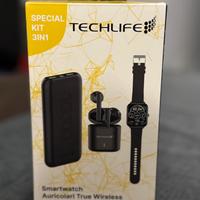 Smart watch + cuffie + power bank nuovo