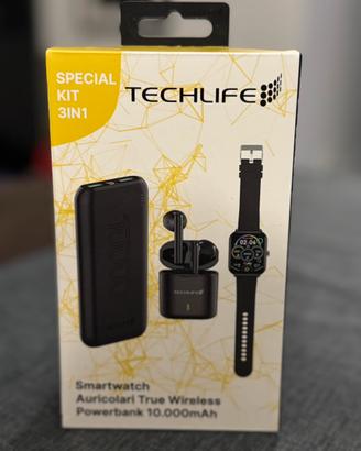 power bank nuovo + smartwatch + cuffie
