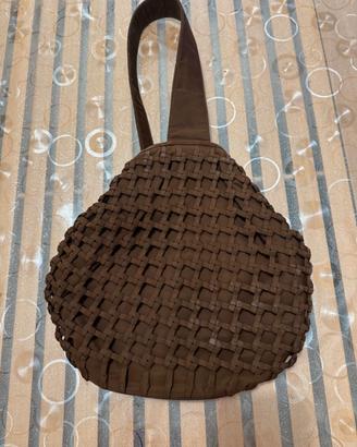 Borsa da donna sacchetto monospalla  marrone