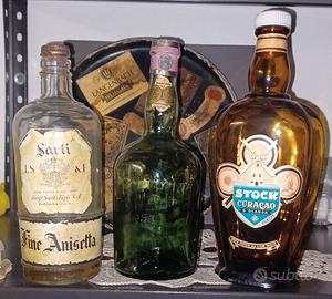3 RARE BOTTIGLIE VUOTE SARTI - STOCK - IGNOTA