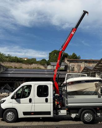 FIAT Ducato 140CV DOPPIA CABINA GRU E CASSONE FI
