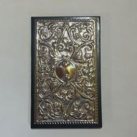 Agendina telefonica vintage con copertina argento