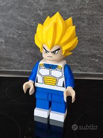 Brick Lego 20cm Vegeta Super Sayan