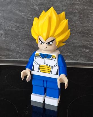 Brick Lego 20cm Vegeta Super Sayan