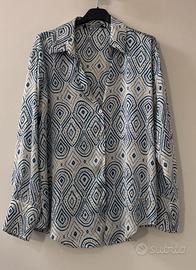 Camicia Zara fantasia geometrica Tg M