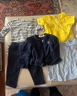 Set abbigliamento bambina 1 anno