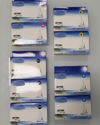 9 Cartucce XXL Epson WF-5620/5110/4630 - BLOCCO