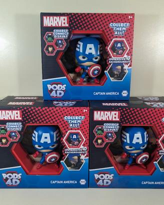 Lotto 5x Pods 4D Marvel Captain America #455