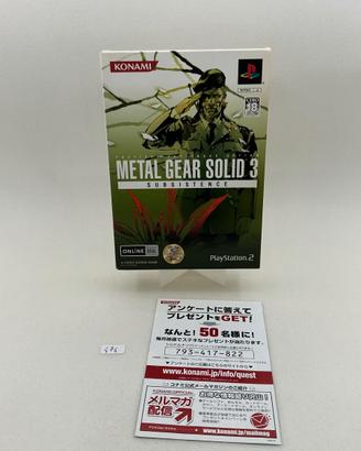 Metal Gear Solid 3 Subsistence PS2 Konami CIB