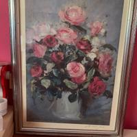 Quadro Mazzo di fiori, dipinto a mano