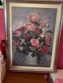 Quadro Mazzo di fiori, dipinto a mano