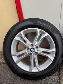 Set 4 cerchi BMW 18 + gomme invernali Run Flat