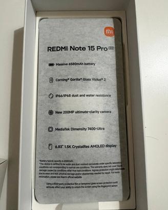 Xiaomi redmi note 15 Pro 5G 