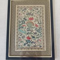 Quadro Ricamo Antico Cinese