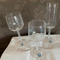 Set bicchieri vintage anni 80 di Murano