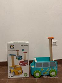 Carrellino primi passi legno Van Walker Plan Toys