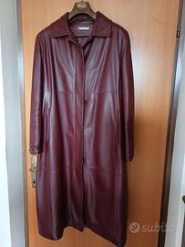 giacca lunga in pelle donna 