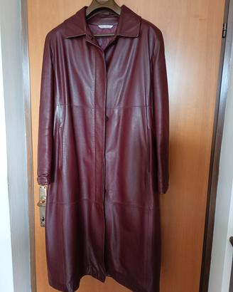 giacca lunga in pelle donna 
