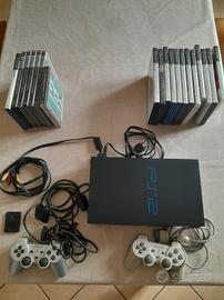 ps2 con 100 giochi 2 joypad prolunghe memoria