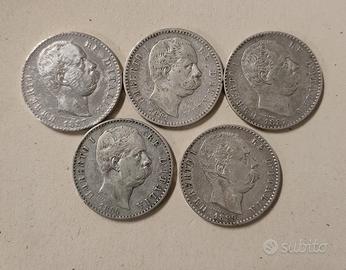 Lire 2 Umberto I Re d'Italia 