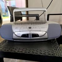 Radio stereo doppia cassetta
