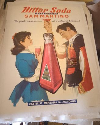 manifesto poster pubblicitario bitter Sammartino