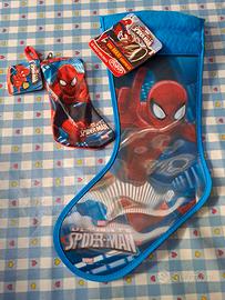 set 2 calze natalizie spiderman + 1