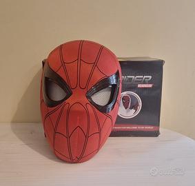 Maschera spiderman con occhi mobili