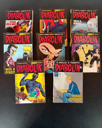 Lotto 8 albi Diabolik