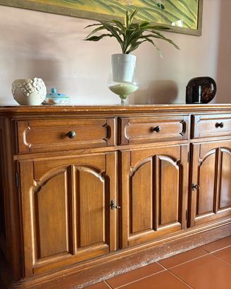madia in legno di rovere