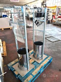 2 porta guanti e sacchetti in inox usati