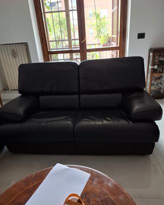 divani pelle nera