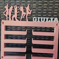 portamedaglie di danza personalizzato in 3D 