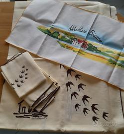 Set tavola vintage Mulino Bianco 1975 e runner